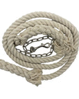 Ravenox Handmade 100 Cotton Rope Horse Lead with Chain Natural White (1806013268058)