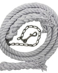 Ravenox Handmade Cotton Rope Horse Lead with Chain Snow White (1806013268058)