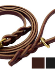 6 FT Braided Leather Dog Leash (7749496832237)