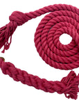 Ravenox pink twisted cotton horse lead featuring a sturdy bolt snap attachment. (6479825409)