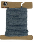 Subtle Ravenox Grey Cotton Whipping Twine laid out on a card, embodying understated elegance for finishing ropes. (8431823257837)