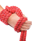 Twisted Cotton Rope (Red Glitter) (5652915457)