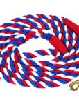 Ravenox Twisted Cotton Rope Dog Leash Walking Dogs Lead Lines Puppies Training Red White Blue (6132388659400)