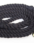 Ravenox Twisted Cotton Rope Dog Leash Walking Dogs Lead Lines Puppies Training Black (6132388659400)