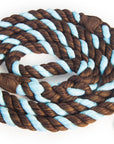 Ravenox Twisted Cotton Rope Dog Leash Walking Dogs Lead Lines Puppies Training Brown Aqua Blue (6132388659400)