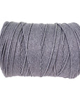 100% Natural Grey Macramé Cotton Cord 3mm x 109 Yard Craft Cord for DIY Crafts Knitting Plant Hangers Yard Twine String Cord Colored Cotton Rope Christmas Wedding Décor (7472594256109)