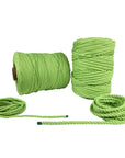 100% Natural Lime Green Macramé Cotton Cord 3mm x 109 Yard Craft Cord for DIY Crafts Knitting Plant Hangers Yard Twine String Cord Colored Cotton Rope Christmas Wedding Décor (7472676700397)