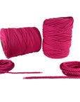 100% Natural Pink Macramé Cotton Cord 3mm x 109 Yard Craft Cord for DIY Crafts Knitting Plant Hangers Yard Twine String Cord Colored Cotton Rope Christmas Wedding Décor (7472608477421)