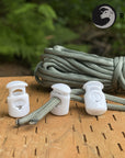 Ravenox White colored cord lock toggles toggle stoppers for shoes drawstrings cord cordage rope cords ropes (1327581953)
