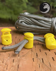 Ravenox Yellow Colored cord lock toggles toggle stoppers for shoes drawstrings cord cordage rope cords ropes (1327617409)