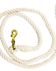 Cotton Lead Ropes & Lead Lines - 100% Cotton Natural White Rope (4455671201882)