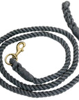 Cotton Lead Ropes & Lead Lines - Grey Rope (4455671201882)