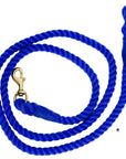 Cotton Lead Ropes & Lead Lines - Royal Blue Rope (4455671201882)