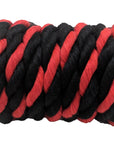 Twisted Cotton Rope (Black, Black & Red) - "Thin Red Line" (1591893491802)