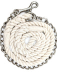 Handmade Cotton Dog Leash with Chain (4459557486682)