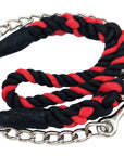 Handmade Cotton Dog Leash with Chain (4459557486682)