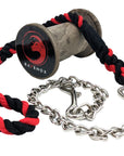 Handmade Cotton Dog Leash with Chain (4459557486682)
