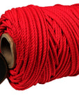 100% Natural Red Macramé Cotton Cord 3mm x 109 Yard Craft Cord for DIY Crafts Knitting Plant Hangers Yard Twine String Cord Colored Cotton Rope Christmas Wedding Décor (7472851976429)