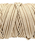 100% Natural Tan Macramé Cotton Cord 3mm x 109 Yard Craft Cord for DIY Crafts Knitting Plant Hangers Yard Twine String Cord Colored Cotton Rope Christmas Wedding Décor (7473000906989)