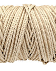 100% Natural Tan Macramé Cotton Cord 3mm x 109 Yard Craft Cord for DIY Crafts Knitting Plant Hangers Yard Twine String Cord Colored Cotton Rope Christmas Wedding Décor (7473000906989)