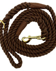 Ravenox Twisted Cotton Rope Dog Leash Walking Dogs Lead Lines Puppies Training Brown (6132388659400)