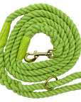 Ravenox Twisted Cotton Rope Dog Leash Walking Dogs Lead Lines Puppies Training Lime Green (6132388659400)