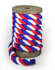 Twisted Cotton Rope (Red, Snow White & Royal Blue) (8236716289)