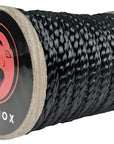 Black Solid Braid Polyester Rope by Ravenox. (4578876915802)