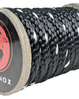 Solid Braid Polyester Rope (Black with Tracer) (4578884321370)
