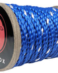 Solid Braid Polyester Rope (Blue with Tracer) (4578889171034)