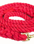 Ravenox Twisted Cotton Rope Dog Leash Walking Dogs Lead Lines Puppies Training Red (6132388659400)