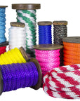 Solid Braid Polypropylene Utility Rope (Green & White) (384232063016)