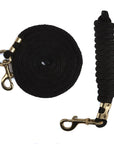 Ravenox Animal Tack Lead Lines | Black Poly Horse Lead Ropes | Horse Tack (6134200795336)