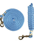 Ravenox Animal Tack Lead Lines | Sky Blue Poly Horse Lead Ropes | Horse Tack (6134200795336)