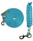 Ravenox Animal Tack Lead Lines | Turquoise Poly Horse Lead Ropes | Horse Tack (6134200795336)