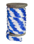 Solid Braid Polypropylene Utility Rope (Blue & White) (384207585320)