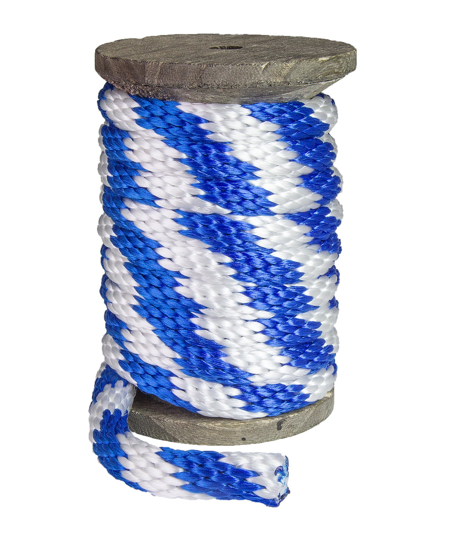 Solid Braid Polypropylene Utility Rope (Blue & White) (384207585320)