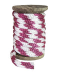 Solid Braid Polypropylene Utility Rope (Burgundy & White) (384232030248)