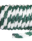 Solid Braid Polypropylene Utility Rope (Hunter Green & White) (384232095784)
