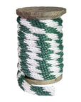 Solid Braid Polypropylene Utility Rope (Hunter Green & White) (384232095784)