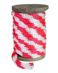 Solid Braid Polypropylene Utility Rope (Red & White) (384216170536)