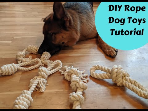 Knotted Cotton Rope Dog Chew Toys