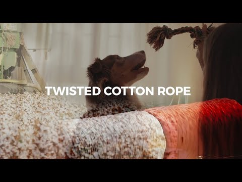 Cuerda de algodón retorcida (rosa intenso)