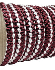 Knit Braid Polyester Rope (Burgundy with Tracer) (4642204745818)
