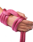 Solid Braid Polypropylene Utility Rope (Raspberry) (6459243073)