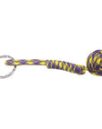 Ravenox Adjustable Monkey Fist Paracord Keychain in Blue and Yellow Camouflage (682463745)
