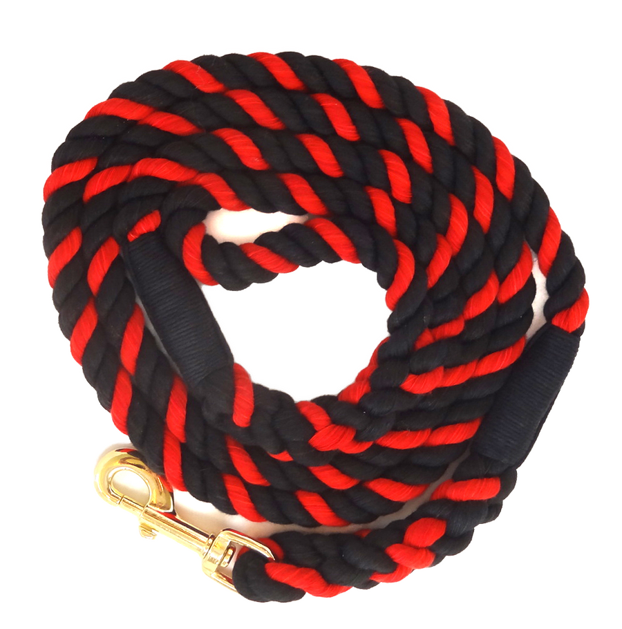 Ravenox Twisted Cotton Rope Dog Leash Walking Dogs Lead Lines Puppies Training Thin Red Line (6132388659400)