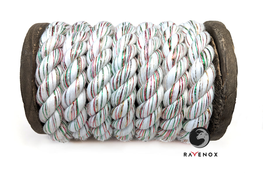 Twisted Cotton Rope (Snow White Glitter) (1744262135898)