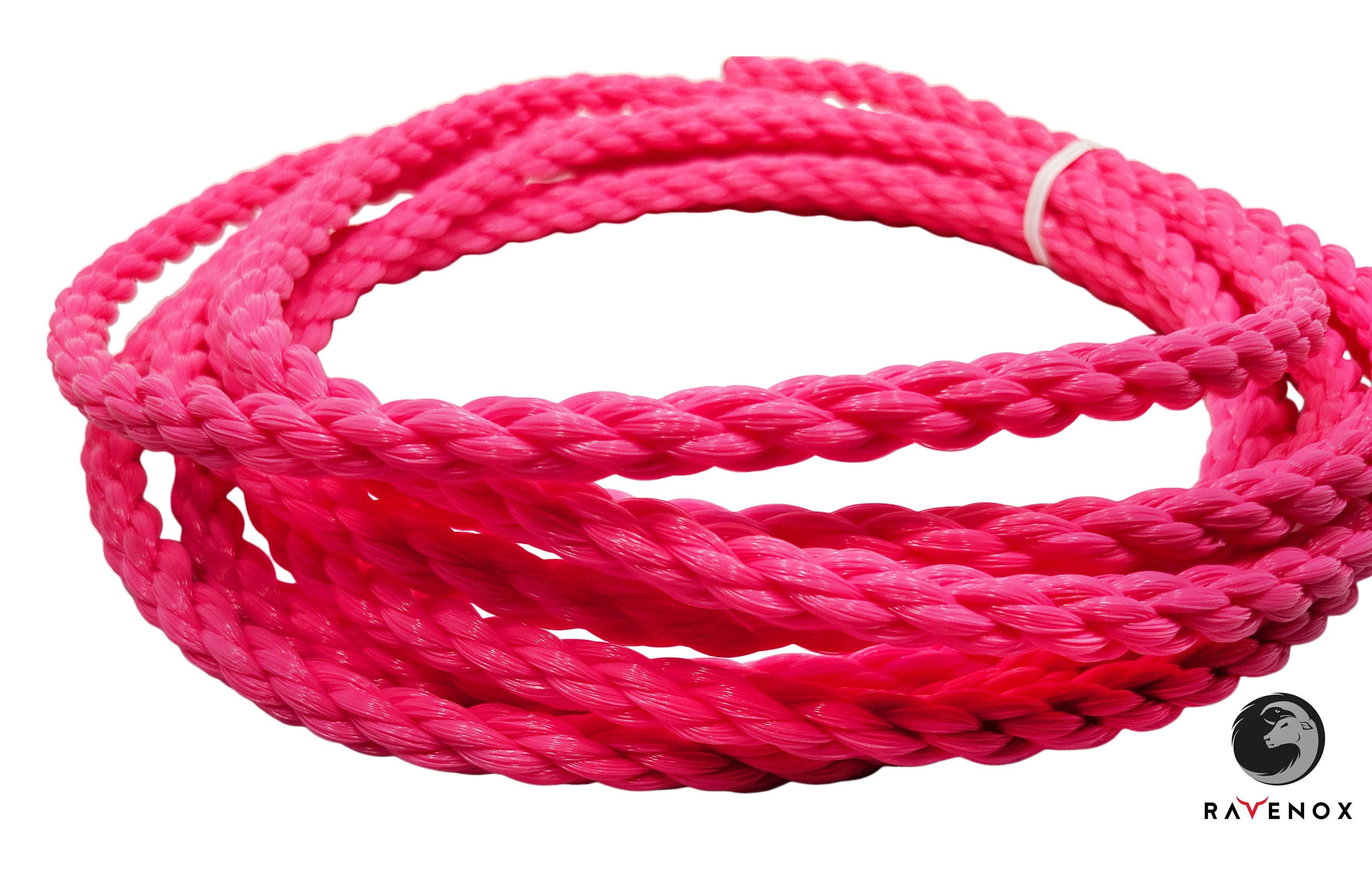Hot Pink Twisted Polypropylene Ropes | Thick & Colorful Cordage 3/8-Inch x 25-Feet