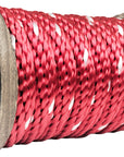 Solid Braid Polyester Rope (Red with Tracer) (4578995011674)